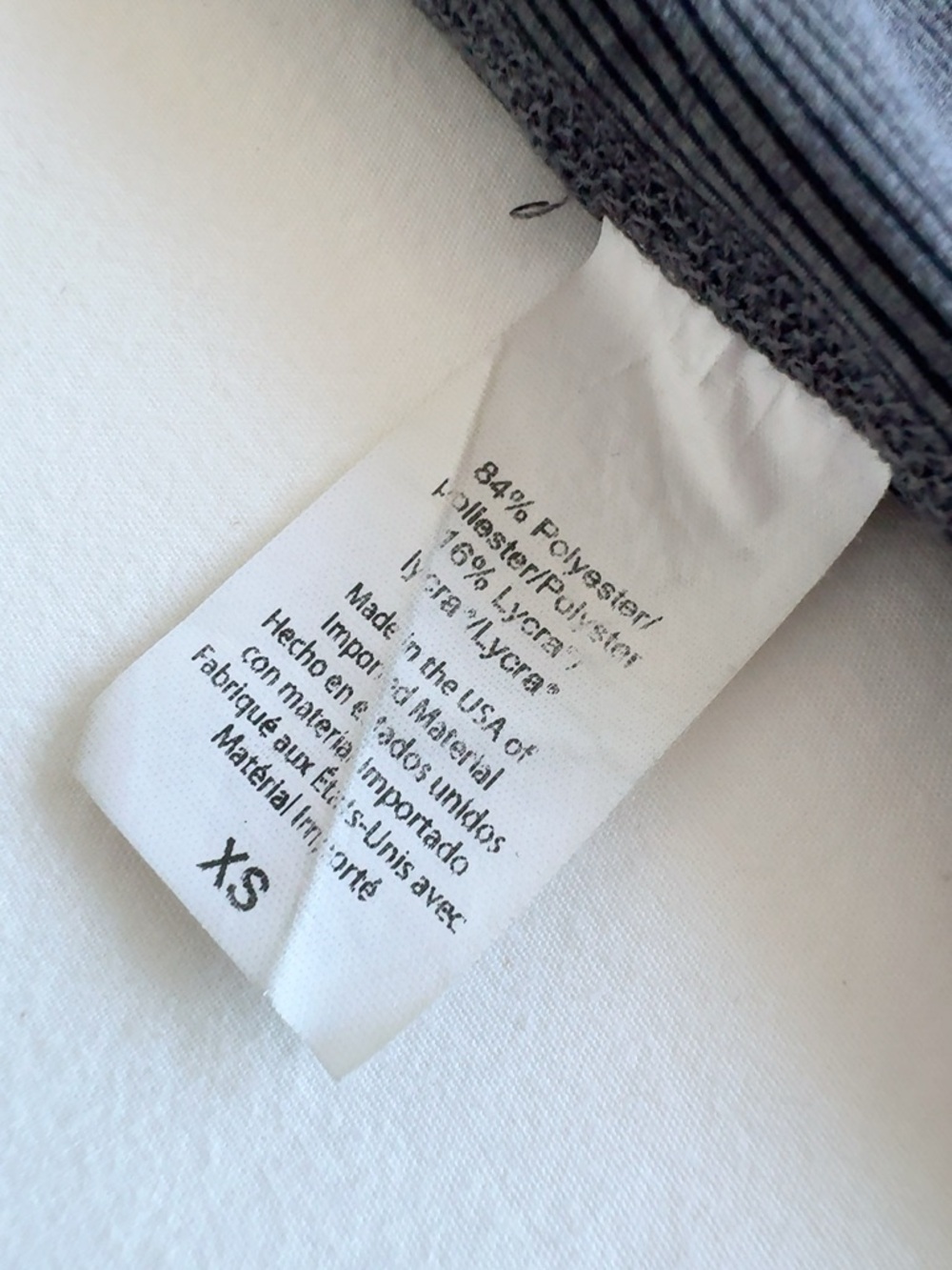 Beyond Yoga Heather Rib Square Neck Cropped Tank Smoke Grey XS - Picture 10 of 13
